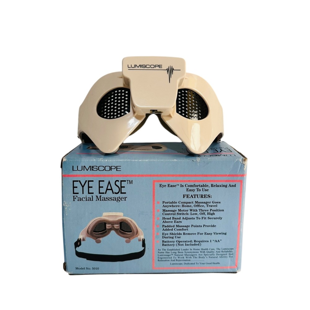 Eye Ease Facial Massager Model 5010 Vintage Lumiscope Battery Operated‎ Works